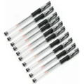12Pcs Black Gel Ink Rollerball Ballpoint Pen Stationery 0.5mm Gift for Students