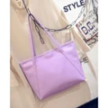 Zip Textured Purple Bag