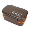 12:00 It's Lunch Time 2 Tier Bento Lunch Box 1410ml Microwave Meal Box - Brown