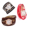 Fashion Lady Chain Bracelet & Wrist Watch Stylish (3 Colors)