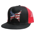 TAPOUT CLASSIC AMERICAN CAP - BLACK/RED
