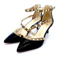 ?READY STOCK ? 927 Calvin K Studded Heels ankle strap pointed s strap thin