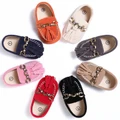 Toddler Baby Tassel Leisure Shoes Chain Infant Slip On Prewalkers Shoes 0-18M