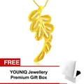 YOUNIQ Premium Leaves 24K Gold Plated Pendant