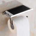 Toilet Roll Tissue Holder Stand Paper Storage Shelf Dispensers Wall Mounted Bathroom Holder Everso