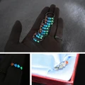 Luminous Fluorescent Heart Ring For Women Night Light Bar Party Jewelry