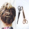 1Pcs Gold silver Scissors HairPins For Hair Tiara