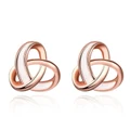Personalized Fashion Cross Knot Hollow Rose Gold Jewelry Gifts Wholesale E273