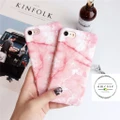 IP044 - Iphone 6/6s/plus/7/7plus Pink Marble Case