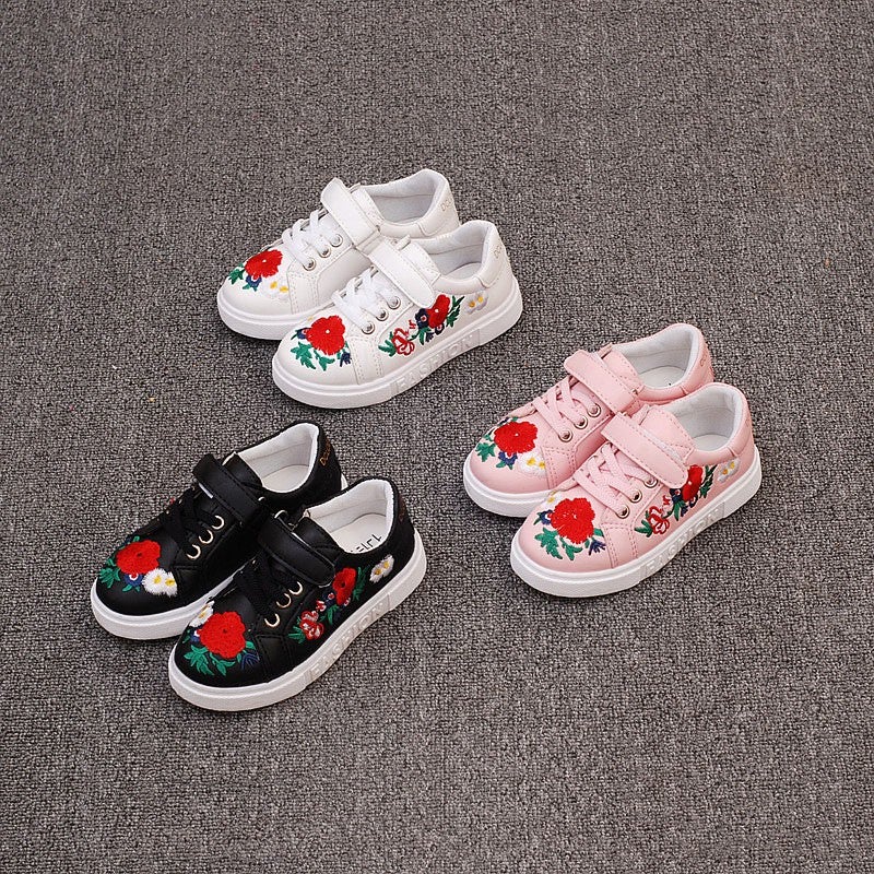 Baby Kids 2017 Spring Fashion Retro Safflower Sports Shoes