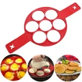 7 Holes Silicone Pancake Maker Creative Kitchen Fried Eggs Molds Nonstick