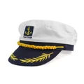 White Yacht Captain Skipper Sailor Boat Marine Cotton Cap Hat Costume Party New