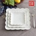 BM0084L ~ 10" Ceramic Square Pastry Plate