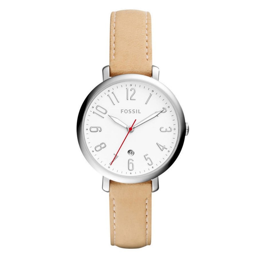 Fossil ES4206 Women's Jacqueline Quartz Vanilla Leather Watch