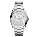 Fossil ES3688 Women's Perfect Boyfriend Silver Crystal Pave Steel Watch