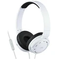JVC HA-SR525 Portable On Ear Headphone With Mic & Remote (White)