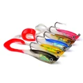 5pcs Assorted Fishing Lures Bass Baits Jointed Minnow Shrimp Popper Crank Baits