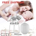 ?FREESHIPPING?Real Bubee Double USB Electric Breast Pump with Milk Bottle