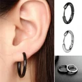 [Ready Stock]1 pcs Cool Men's Hoop Earring 2 Colors 3 Sizes Available