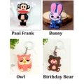 Keychain Gift - Paul Frank / Bunny / Birthday Bear / Owl