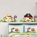 Cheeky Couple Monkey Removable Wall Sticker Decal Kid Nursery Baby Decor
