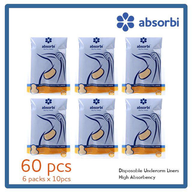 [Ready Stock] 60pcs Pad Ketiak Absorbi Armpit Pad Sweat Pad Underarm Liner