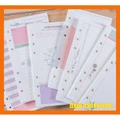 DR009 - Assorted A5/A6 Girly Series Loose Leaf Refill Pack