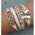 Hot Jewelry fashion lots Style Leather Cute Charm Bracelet U pick Style