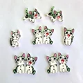 50pcs Cats Mixed 2 Holes Wooden Buttons Craft Accessories Decorative Buttons