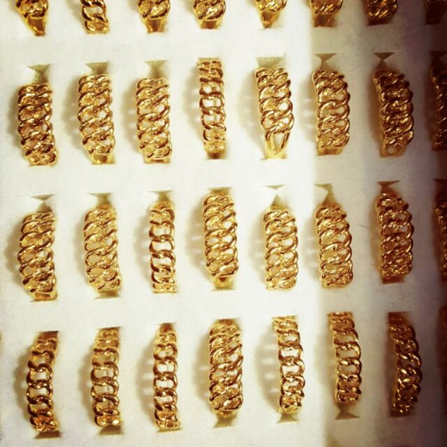 Korean gold ring plated 24k