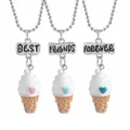 Best Friend Necklace Jewelry Mini Friendship Ice-cream
