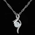 Diamond short chain necklace (NCS100-010)