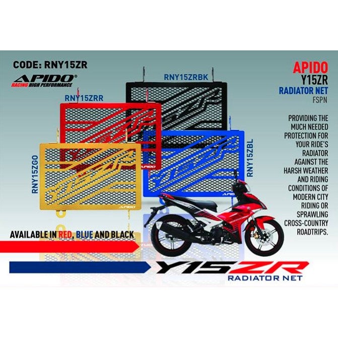 Radiator Guard Net Cover Apido Yamaha Y15ZR Sniper Jupiter Exciter (K06)