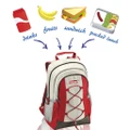 Coleman Collapsible Soft Cooler Backpack - Beige/Red (10L)