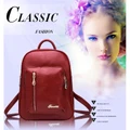 8928 Female Bag PU Waterproof Leather Shoulder Bag casual Backpack