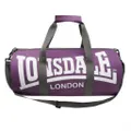 Lonsdale Barrel Gym Bag (Purple & Grey)