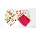Baby Bibs Triangle Towel Baby Hood Towel 0188 (Colorful Alphabet)