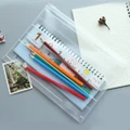 A4/A5 Pull Edge Transparent Frosted Plastic Bills Bags Stationery Supplies