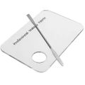 Acrylic Makeup Nail Eye Shadow Mixing Palette&Stainless Spatula Tool Super Goods