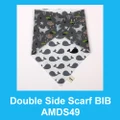 [ALMAENG X HOWRU] Kids Double Side Scarf Bib / AMDS49 / Fox Gray