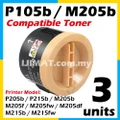 3 Units Fuji Xerox CT201610 M205b M205f M205fw M205df M215b M215fw P205b P205 P215b AAA Quality Compatible Laser Toner