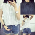 [Free shipping]Laurali Collared Top *TM0067