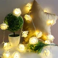 2M LED String Light White Rose Warm Color