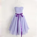 PO purple lilac prom wedding bridal bridesmaid dinner tutu dress gown RBBD0015