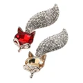 Rsc Fox Cat Gem South Korean Super Good Product Crystal Colored Diamond Brooch