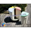 [PRE-ORDER] Creative Recycle Garbage Classification Bin with Lid, Rotatable & Space-Saving, 4 colour
