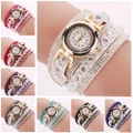 Luxury Watch Women's Crystal Bracelet Set Quartz Watch Girl's Dress Watch