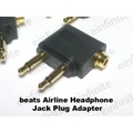 beats Airline Airplane Headphone Jack Plug Adapter (Gold Plated)