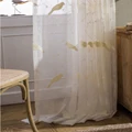 Kitchen Embroidery Linen Yarn Curtains Sheer Curtain Panel Cotton Window Bedroom