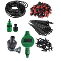 Micro Drip Irrigation System Plant Self Watering Garden Hose Kit Timer